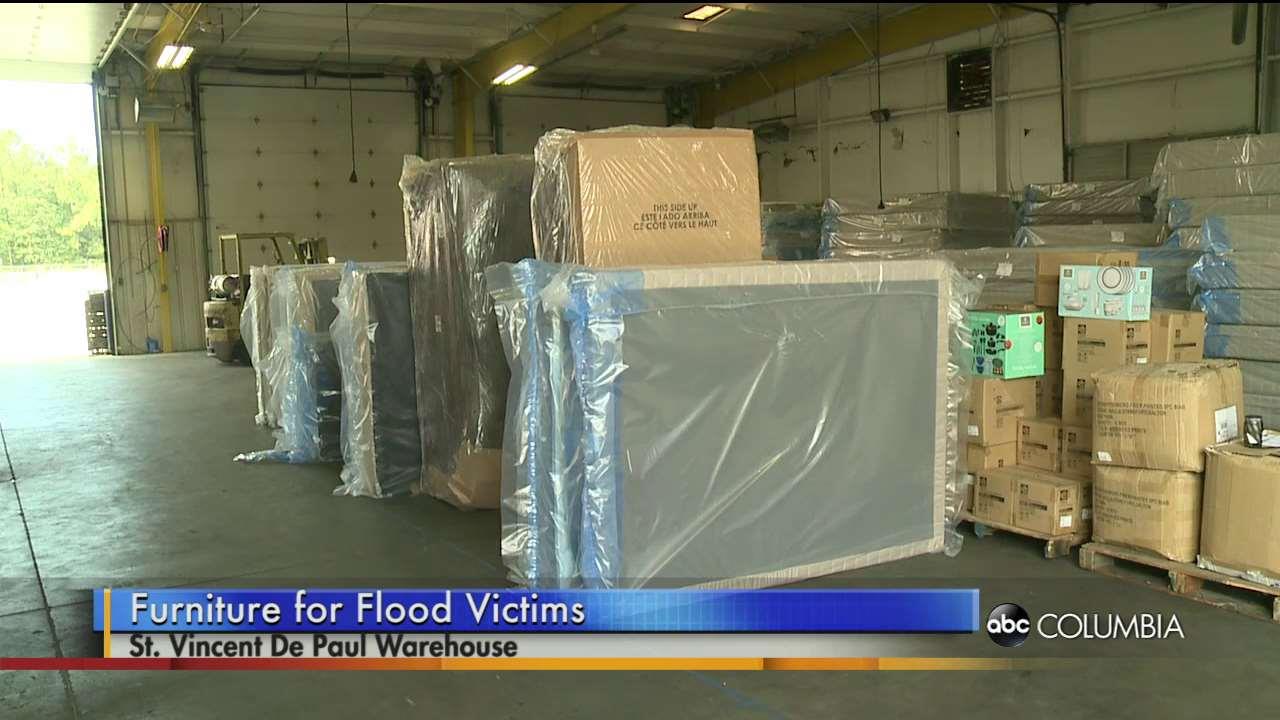 Flood Aid Furniture Donations One Year Later ABC Columbia