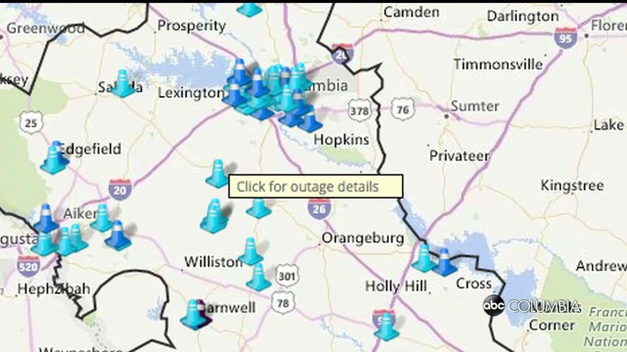 In The Dark Heres Information On Sc Power Outages Where To Report Track Abc Columbia 