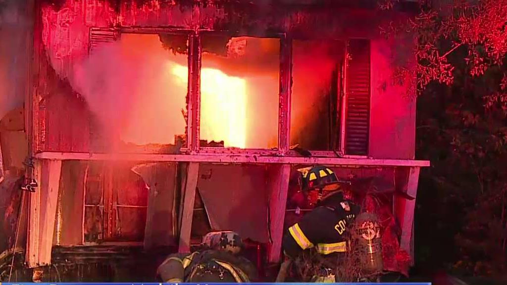 Fire Destroys Mobile Home in Columbia ABC Columbia