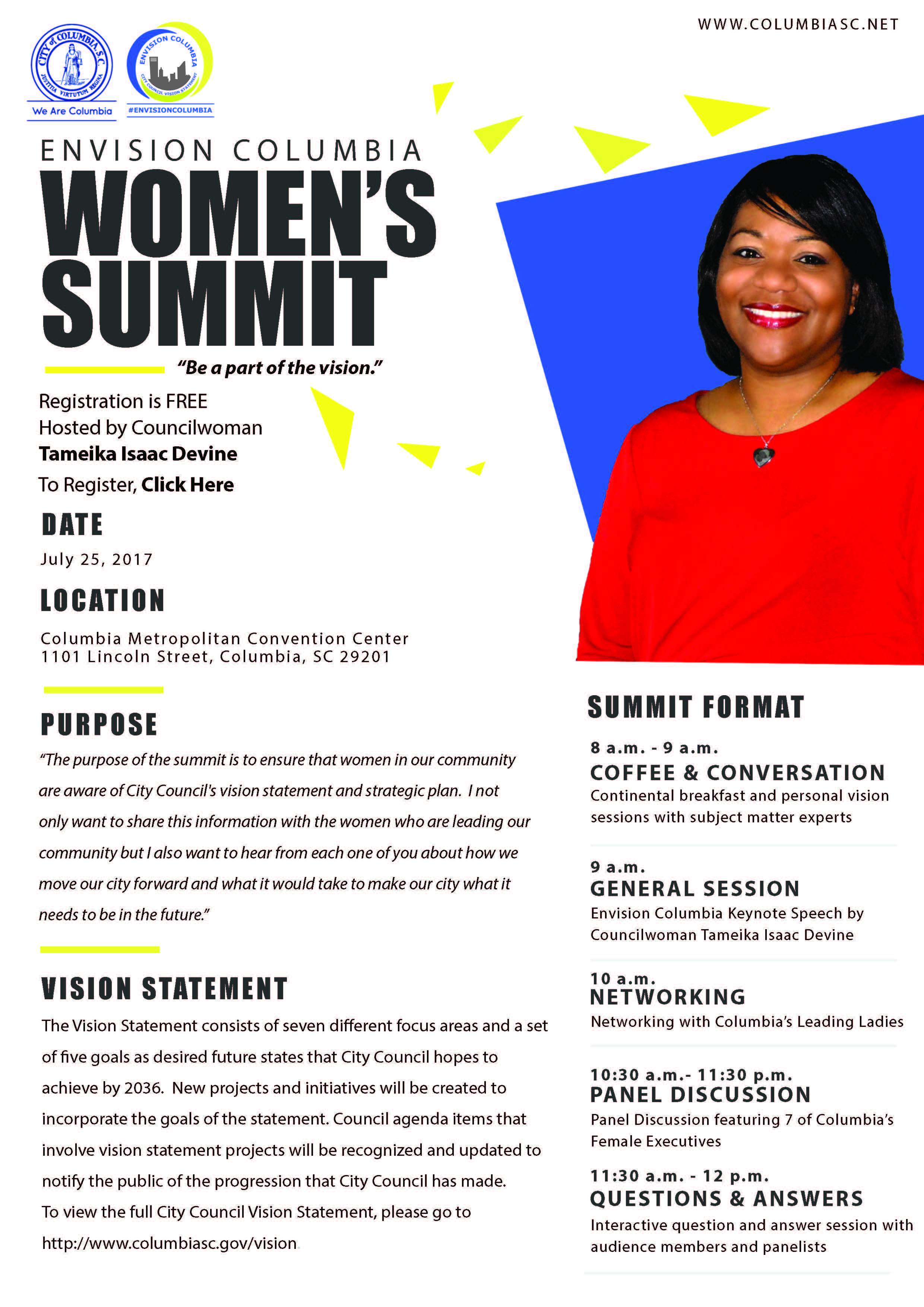 Envision Summit- Columbia City Councilwoman Hosting - ABC Columbia