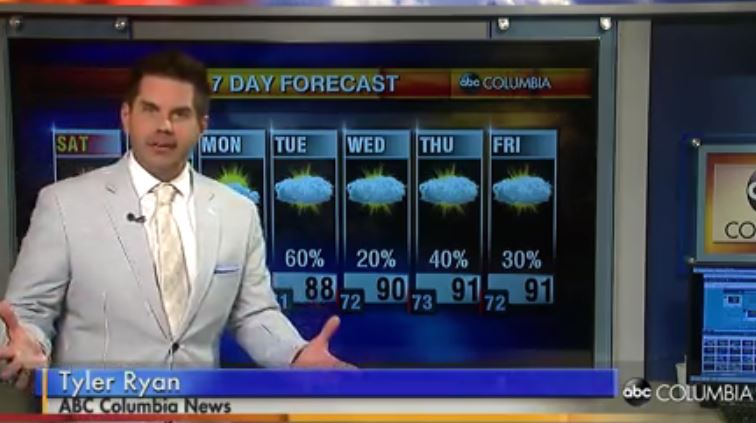 Tyler Ryan, weather, tv host, abc