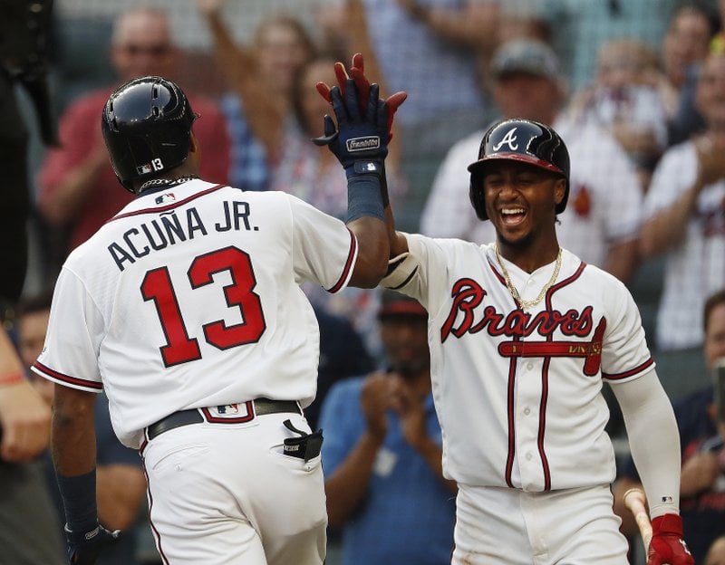 Acuna hits leadoff HR, Braves edge Bucs 2-1 for 3-game sweep - ABC Columbia