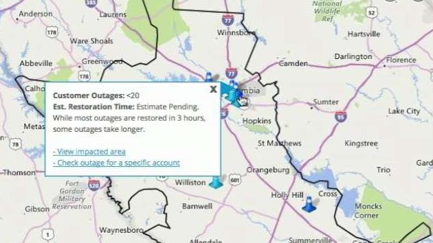 Update On Power Outages In The State During Florence Abc Columbia