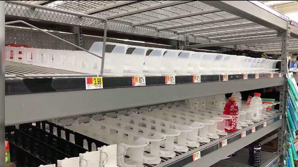 Store shelves empty in the Carolina's as Hurricane Florence approaches