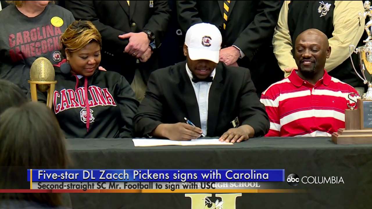 SC Mr. Football Zacch Pickens signs with USC ABC Columbia