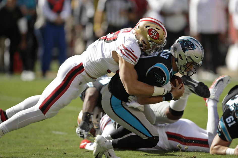 Coleman's 4 TDs lead 49ers past Panthers 51-13