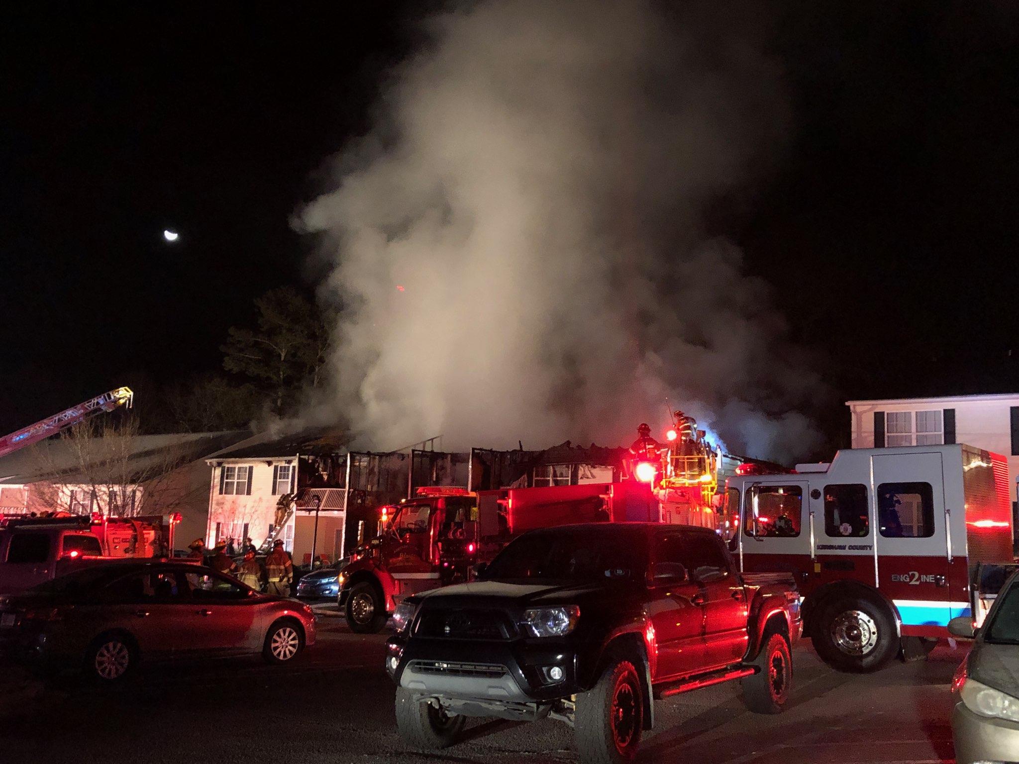 Overnight fire at Pine Ridge Apartment Complex in Elgin