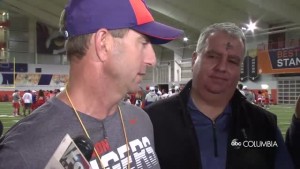 Dabo Swinney And Trevor Lawrence After First Spring Practice