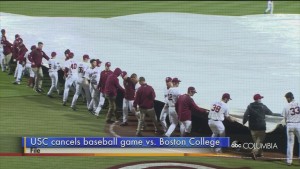 Usc Bc Baseball Game Washed Out