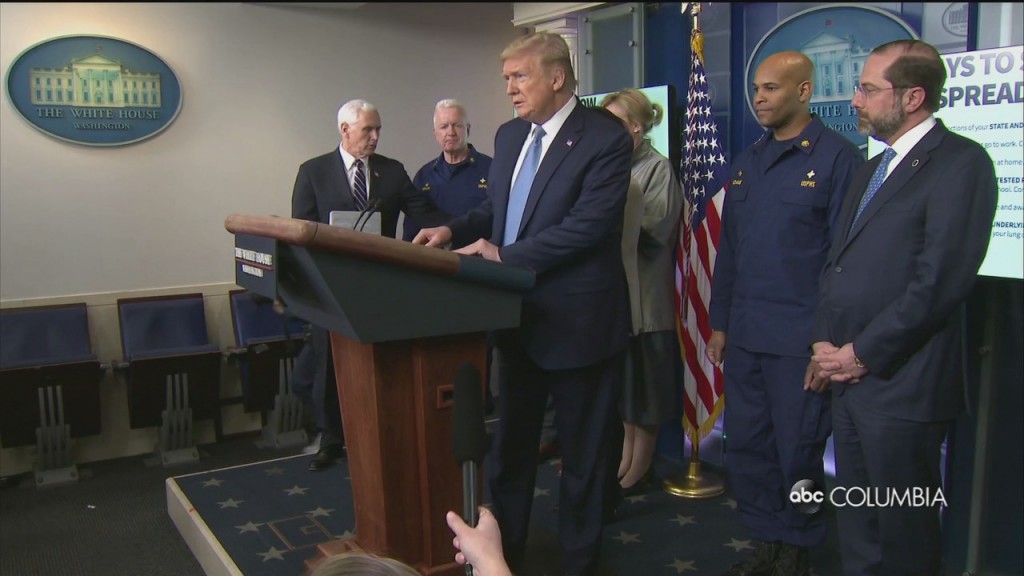 President Trump Suggests Limiting Gatherings To 10 People