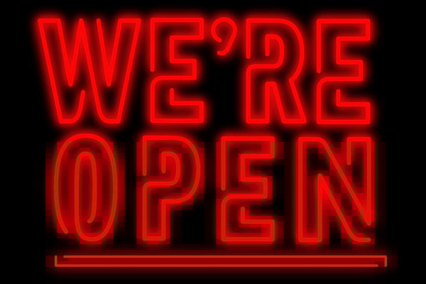 We're Open (1)
