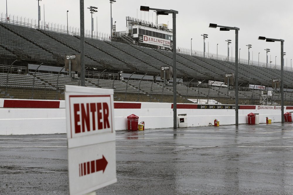 Darlington Raceway Rain