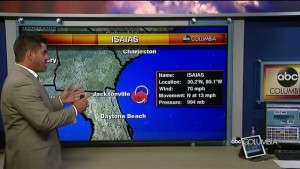 Isaias Track Forecast