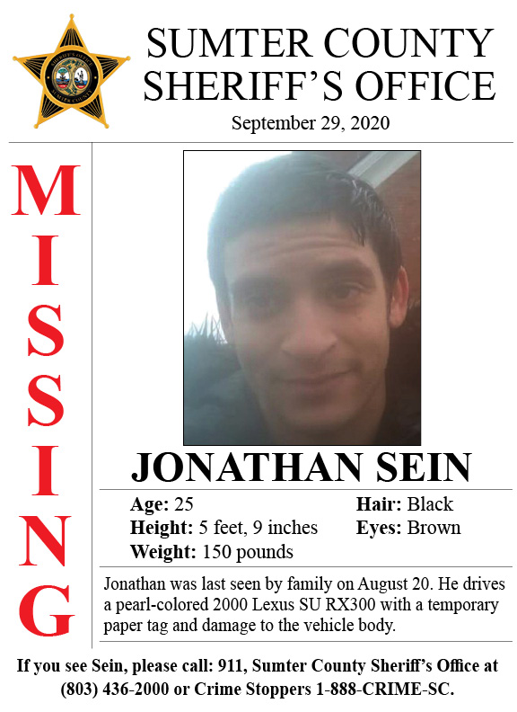 092920 Missing Sein, Jonathan