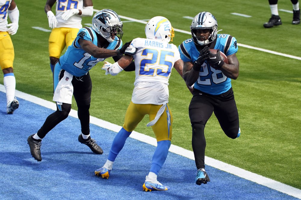 Mike Davis Catches A Touchdown As Panthers Beat Chargers