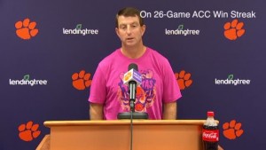Dabo Speaks To Media Ahead Of Syracuse Matchup