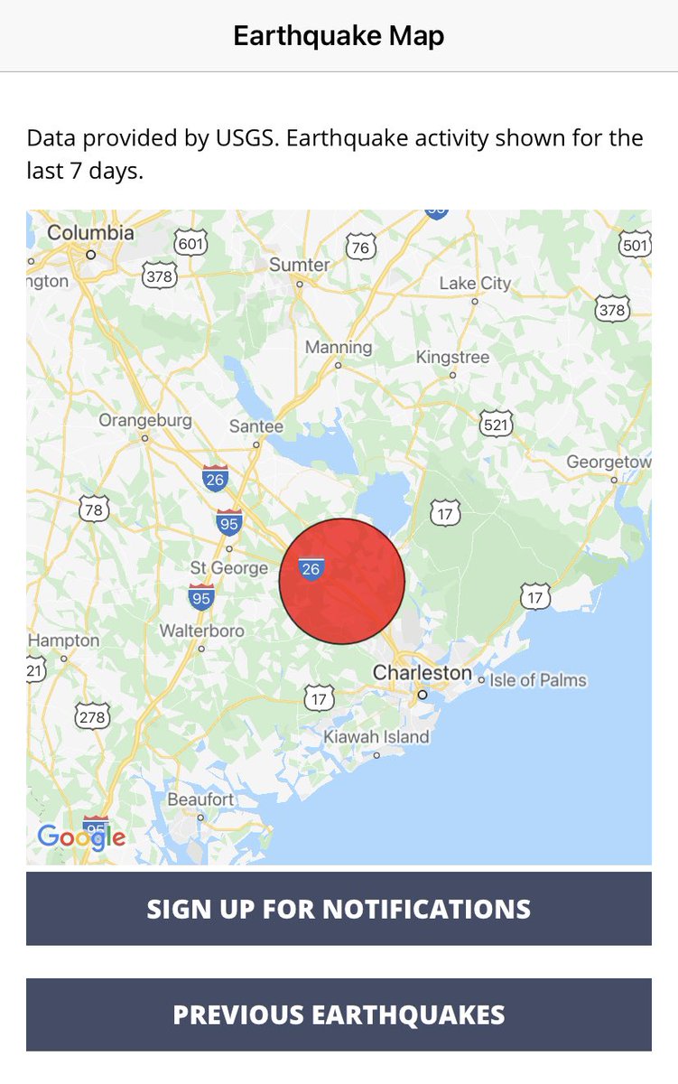 2.0 magnitude Earthquake recorded in Summerville ABC Columbia