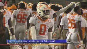 Bryce Thompson Declares For Nfl Draft