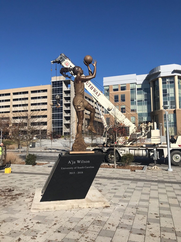 A'ja Wilson Statue - Abc Columbia