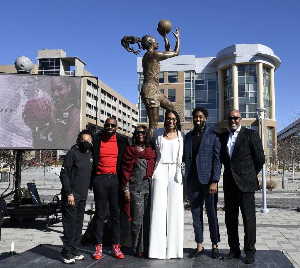 South Carolina holds ceremony and inaugurates A’ja Wilson statue on Monday