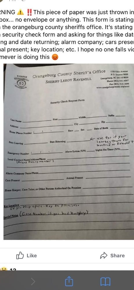 Bogus Letter