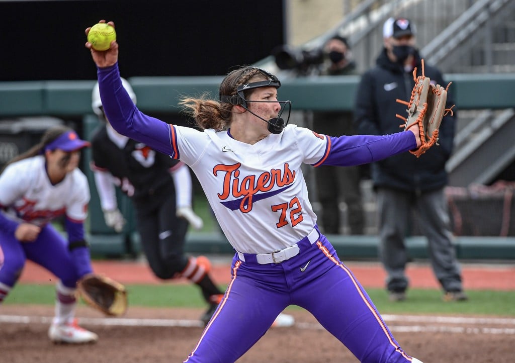 Clemson Virginia Tech Softball Home Opener