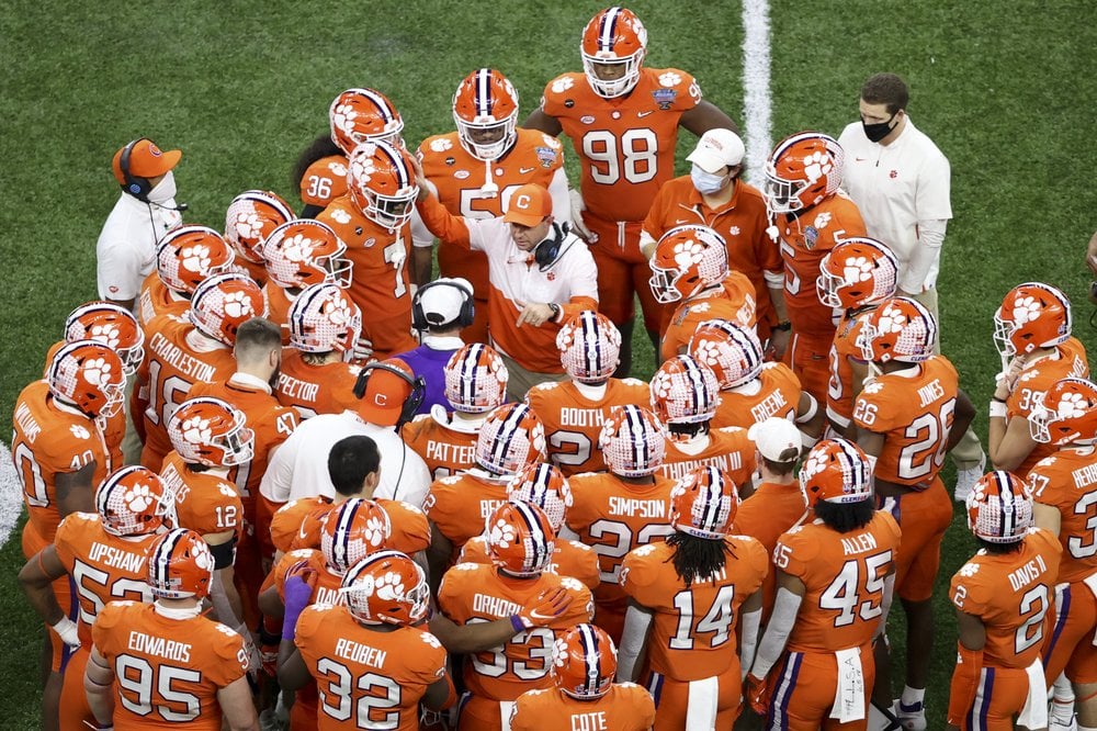 Dabo Swinney Huddle