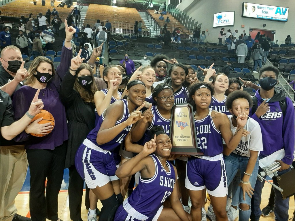 Saluda 2021 Birls Basketball Champs