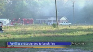 Brush Fire Evacuate