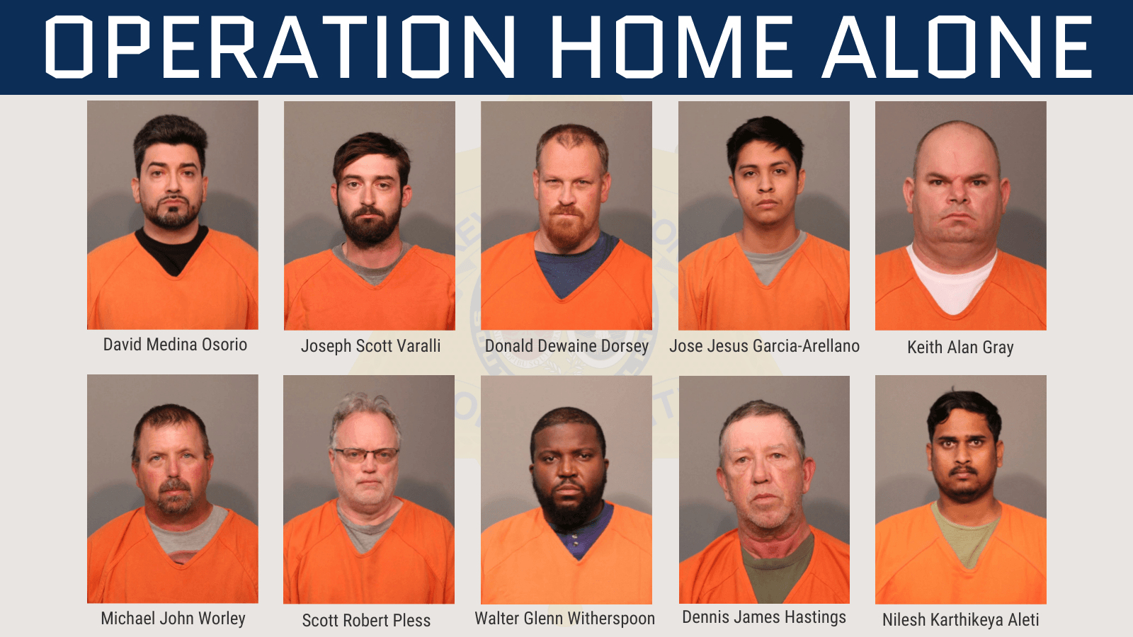 York County Sheriff's Office: 10 suspected child predators arrested in "Operation Home Alone" - Vimarsana News