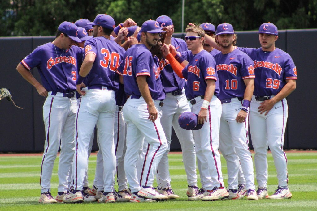 Clemson Baseball Team Huddle 2