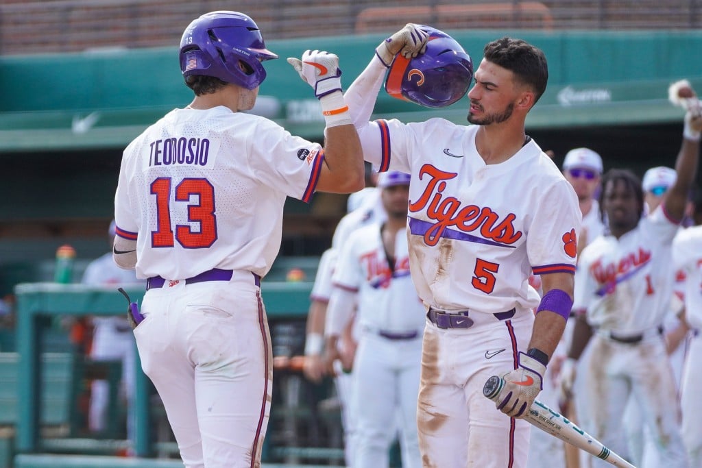 Bryce Teodosio Sam Hall Clemson Baseball