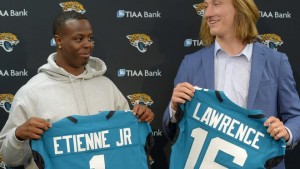 Travis Etienne Trevor Lawrence Jaguars - ABC Columbia