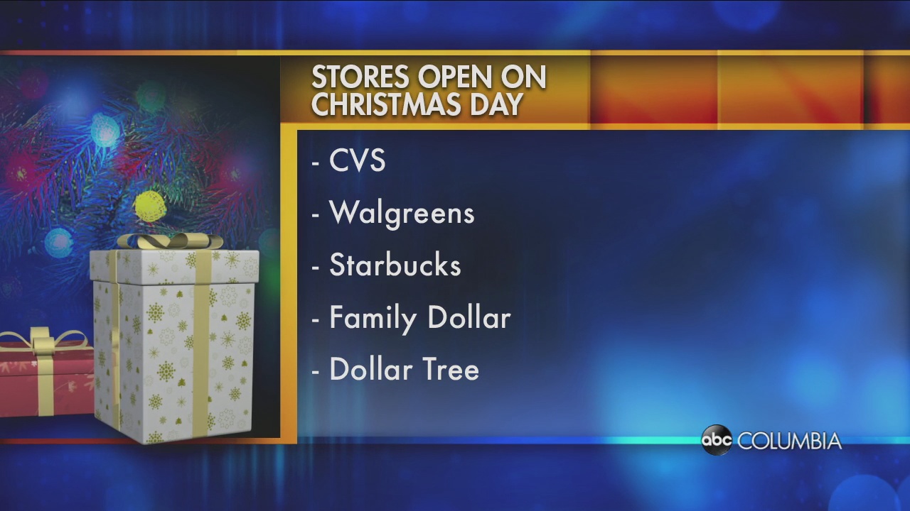 Closing Times Christmas Eve Columbia Sc 2022 Waiting Until The Last Second To Shop? These Stores Will Keep Their Doors Open  On Christmas Day - Abc Columbia