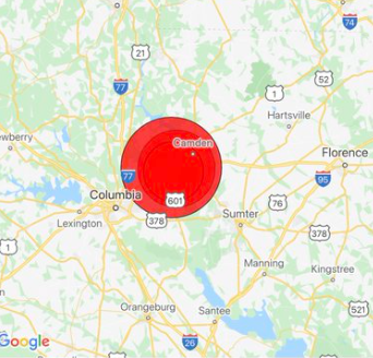 Two more earthquakes were reported near the Lugoff & Elgin . region