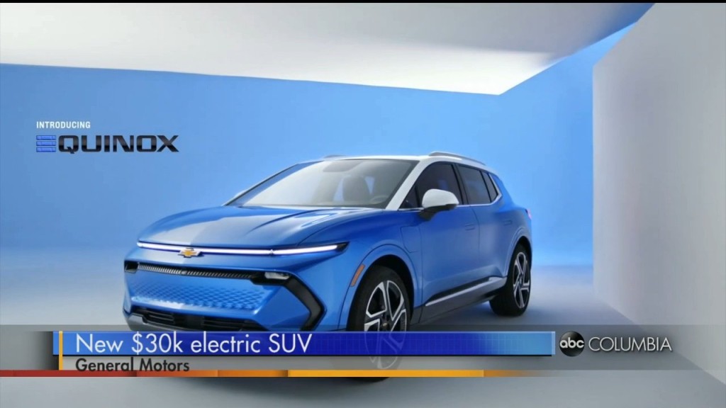 General Motors Unveils Its New $30,000 Electric Suv.
