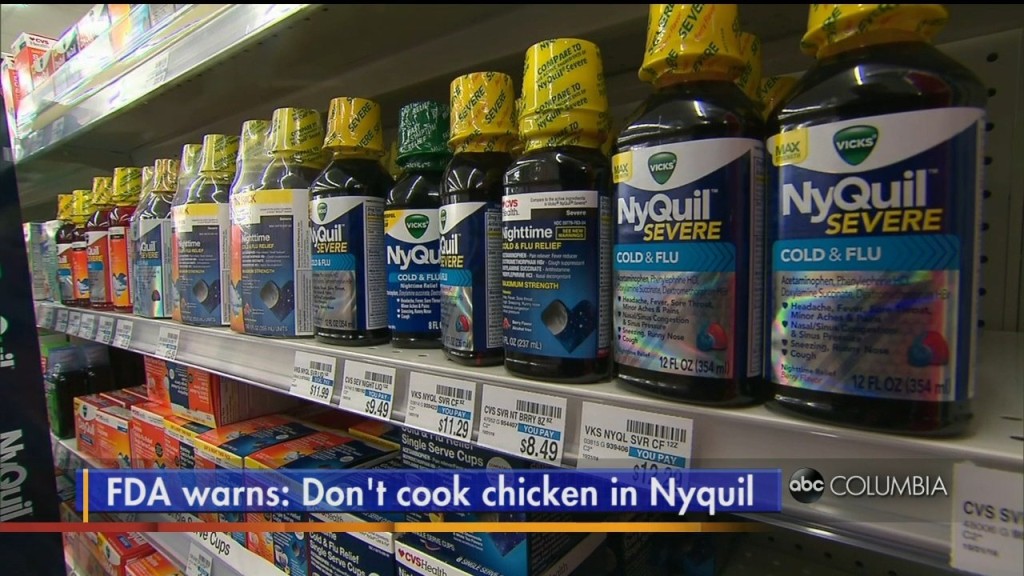 Fda Warns People Not To Cook Chicken In Nyquil
