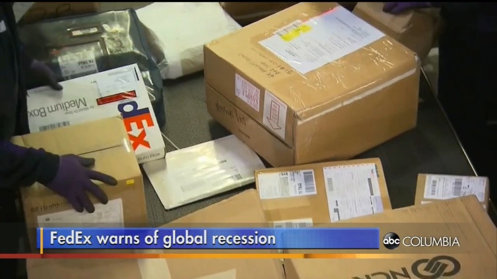 Fedex Warns Of Global Recession