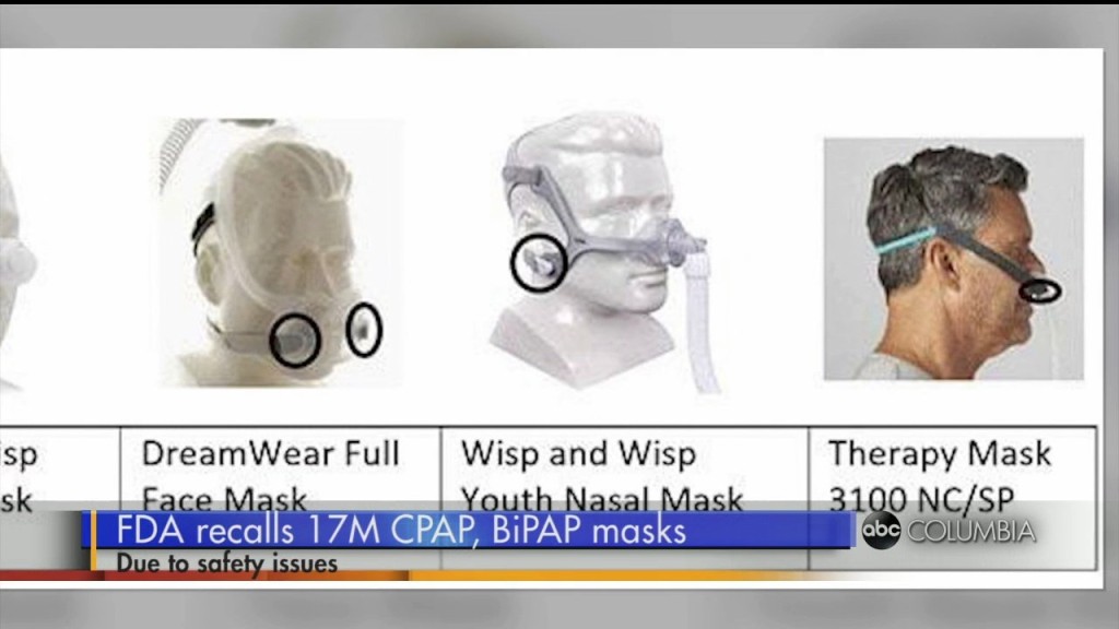 Fda Recalled 17 Million Cpap, Bipap Masks Due To Safety Issues