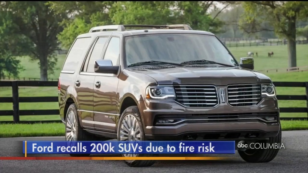 Ford Recalls 200,000 Suvs Due To Fire Risk