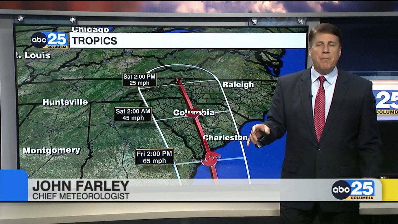 Local Impacts From Ian-Chief Meteorologist John Farley's Forecast Track ...