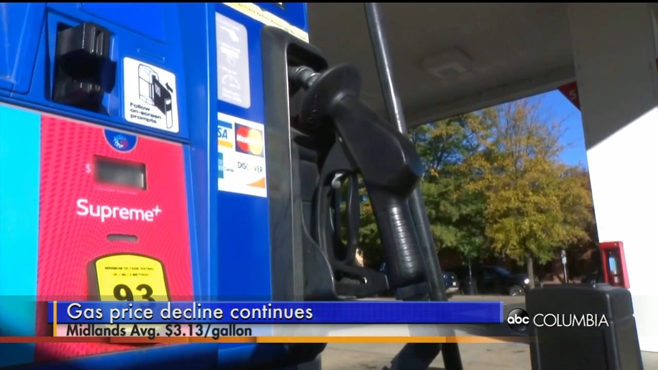 Gas prices in South Carolina and the nation continue to decline - ABC ...