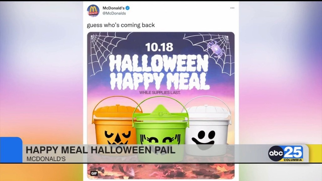 Mcdonald’s Reintroduces Halloween Happy Meal Pails