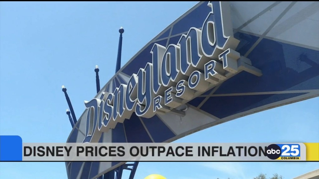 Disneyland Prices Outpaces Inflation