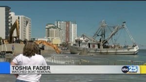 Shrimp Boat Washed Ashore Myrtle Beach
