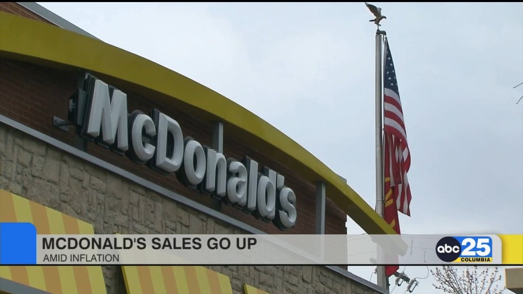 Mcdonald's Sales Go Up