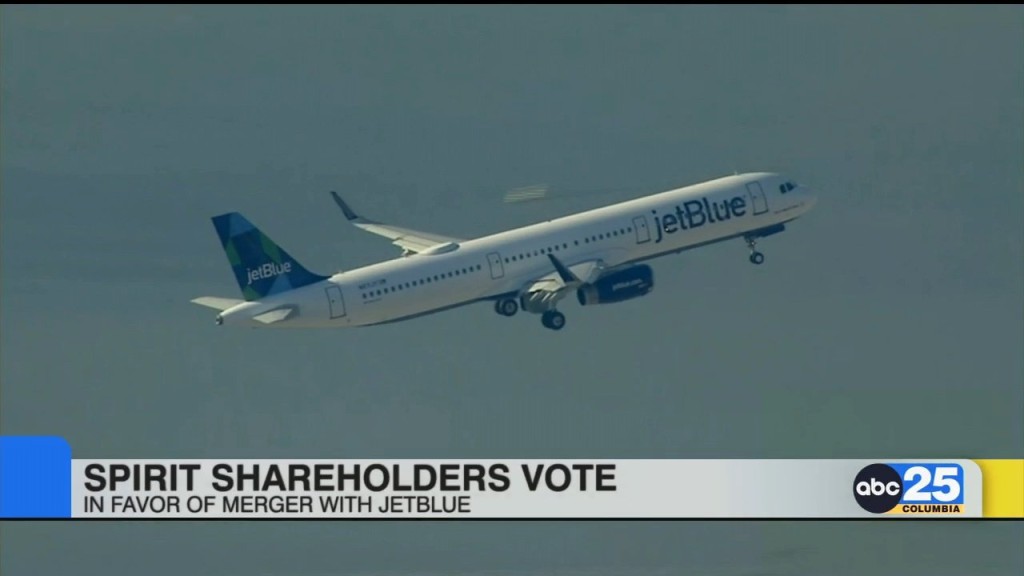 Spirit Shareholders Vote In Favor Of Merger With Jetblue