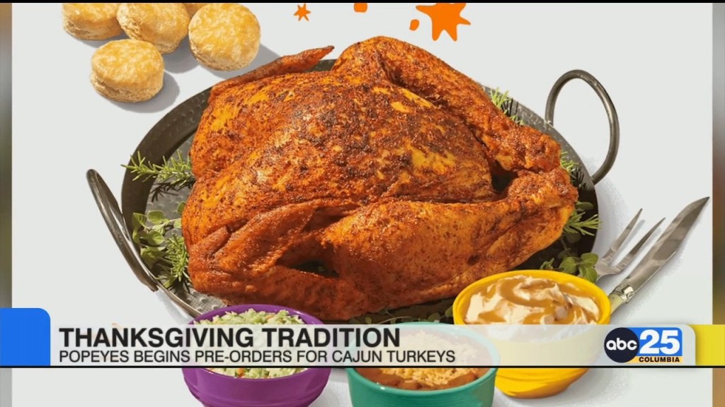 Popeyes Begins Pre Orders For Cajun Turkeys