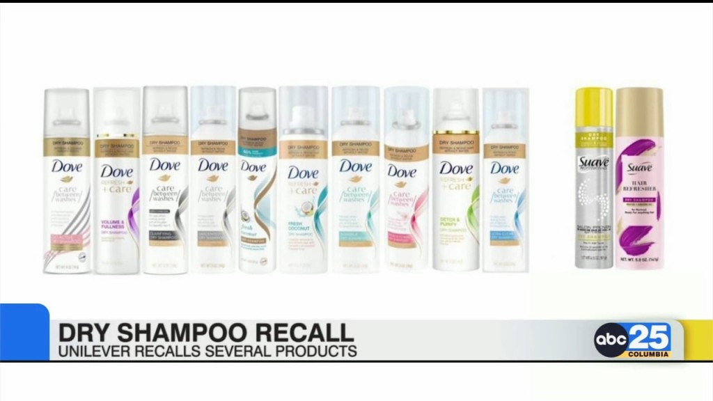 Unilever Recalls Several Dry Shampoos