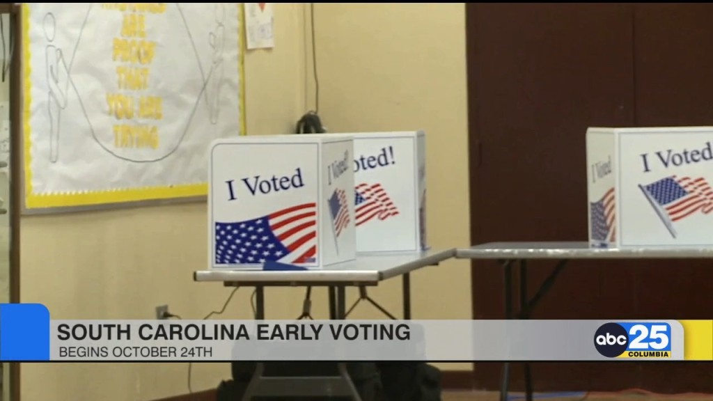 Sc Early Voting Begins Oct. 24